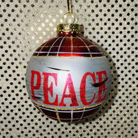 
              Birch-look and Plaid Ball Ornament (2 Styles)
            