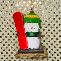 
              S'mores Snowboarder Ornament
            