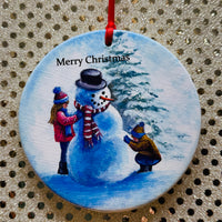 "Let's Build a Snowman" Ornament