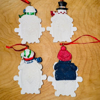 
              Snowflake Snowman (Personalize) Ornament
            