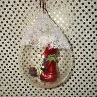 
              Elf in Clear Glass Ornament (2 Styles)
            