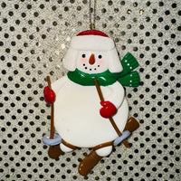 Deer, Skier or Snowboarder Ornament