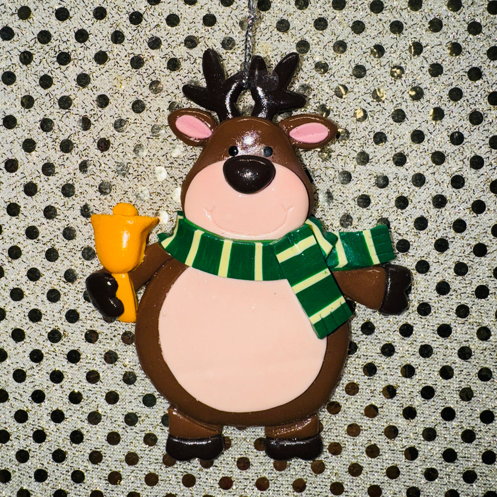 Deer, Skier or Snowboarder Ornament