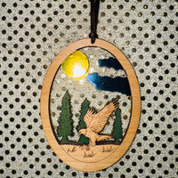 
              Foiled Wooden Scene Ornament (3 Styles)
            