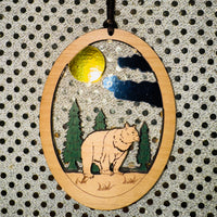 
              Foiled Wooden Scene Ornament (3 Styles)
            