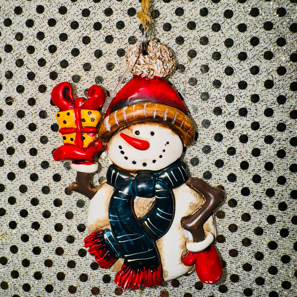 Snowman with Scarf Ornament (6 Styles)