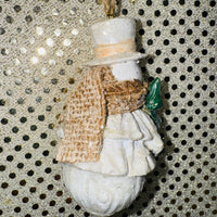 
              Snowman with Burlap Scarf Ornament (2 Styles)
            