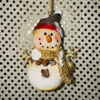 
              Snowman with Pine Cones Ornament
            
