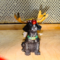 Santa's Helper Black Lab Ornament