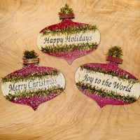 
              Wooden Holiday Ornament (3 Styles)
            