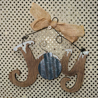 
              Wooden Wood & Metal Ornament (2 Styles)
            