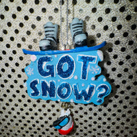 Got Snow? Snowboard Ornament