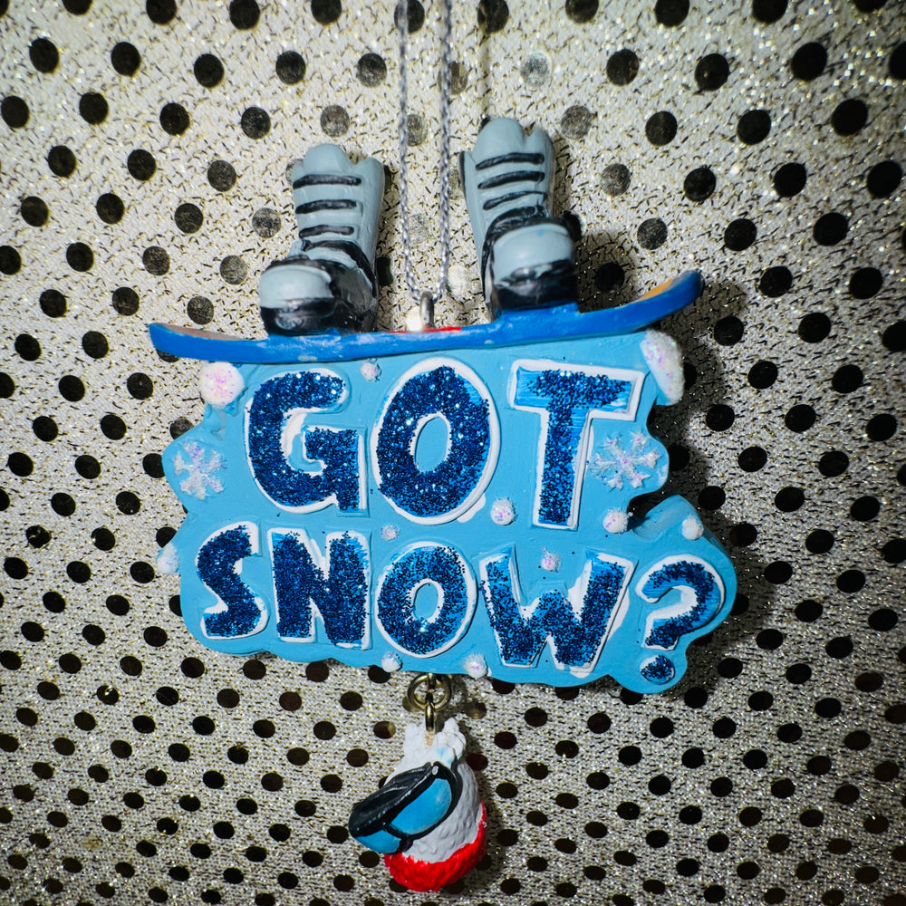 Got Snow? Snowboard Ornament