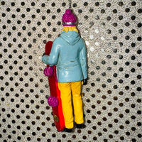 
              Snowboarder Ornament - Light Blue, Yellow, Black
            