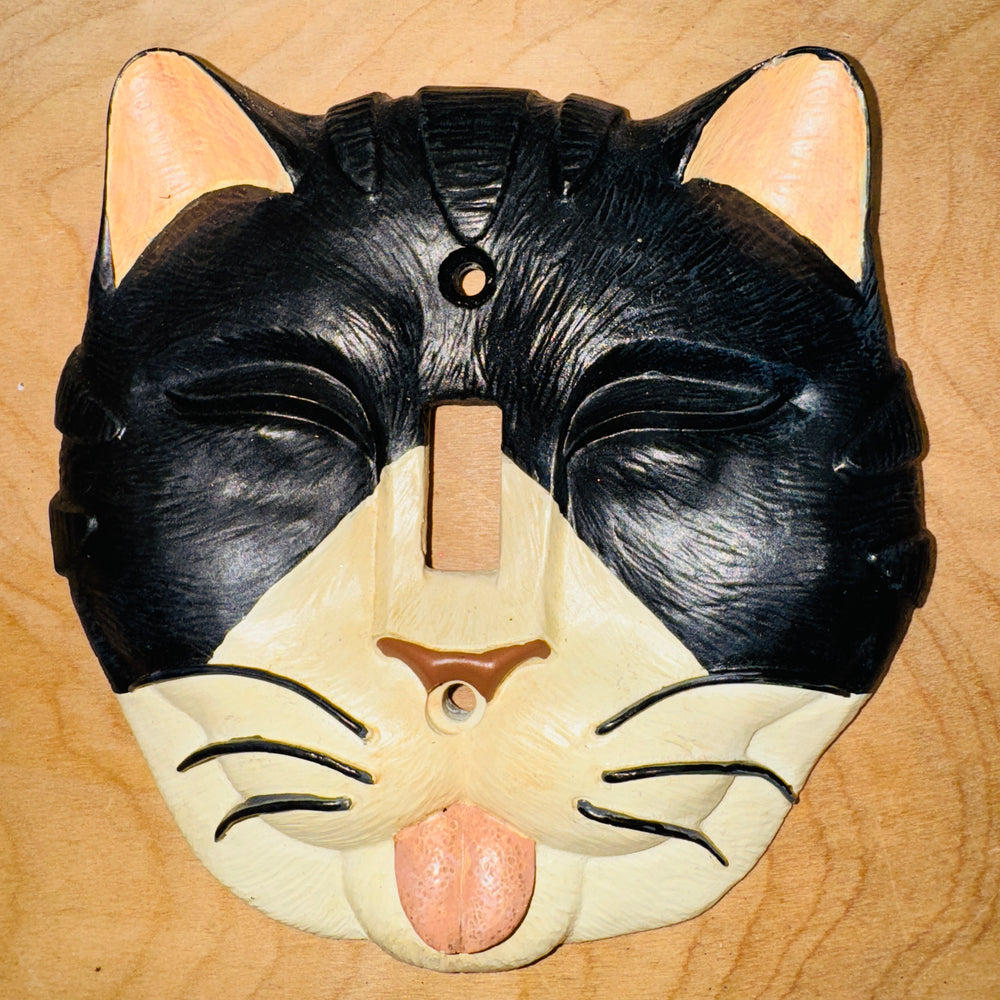 Cat Face - Single Toggle Switch Cover