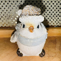 Bird with Hat & Scarf Sitter