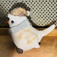 Bird with Hat & Scarf Sitter