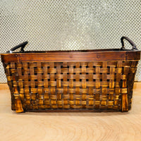 Check Weave Rectangular Basket