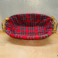 
              Flannel-Lined Oblong Basket
            