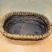 
              Stick and Rope Oval Basket
            
