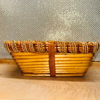 
              Stick and Rope Rectangular Basket
            