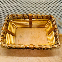 
              Stick and Rope Rectangular Basket
            