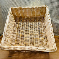 
              Large Vanilla Willow Square Basket
            