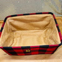 
              Buffalo Plaid Fabric Basket (3 styles)
            