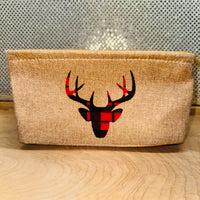 
              Buffalo Plaid Fabric Basket (3 styles)
            