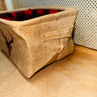 
              Buffalo Plaid Fabric Basket (3 styles)
            