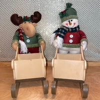 
              Moose or Snowman Character Sleigh
            