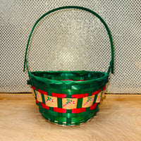 
              Candy Cane Bamboo Basket
            