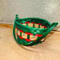 
              Candy Cane Bamboo Basket
            