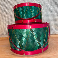 
              Green/Red Drum Basket (3 sizes)
            