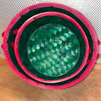 
              Green/Red Drum Basket (3 sizes)
            