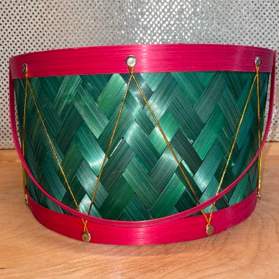 Green/Red Drum Basket (3 sizes)