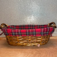 
              Flannel-Lined Oblong Basket
            