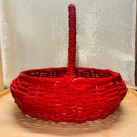
              XL Red Painted Handled Basket
            