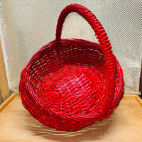 
              XL Red Painted Handled Basket
            
