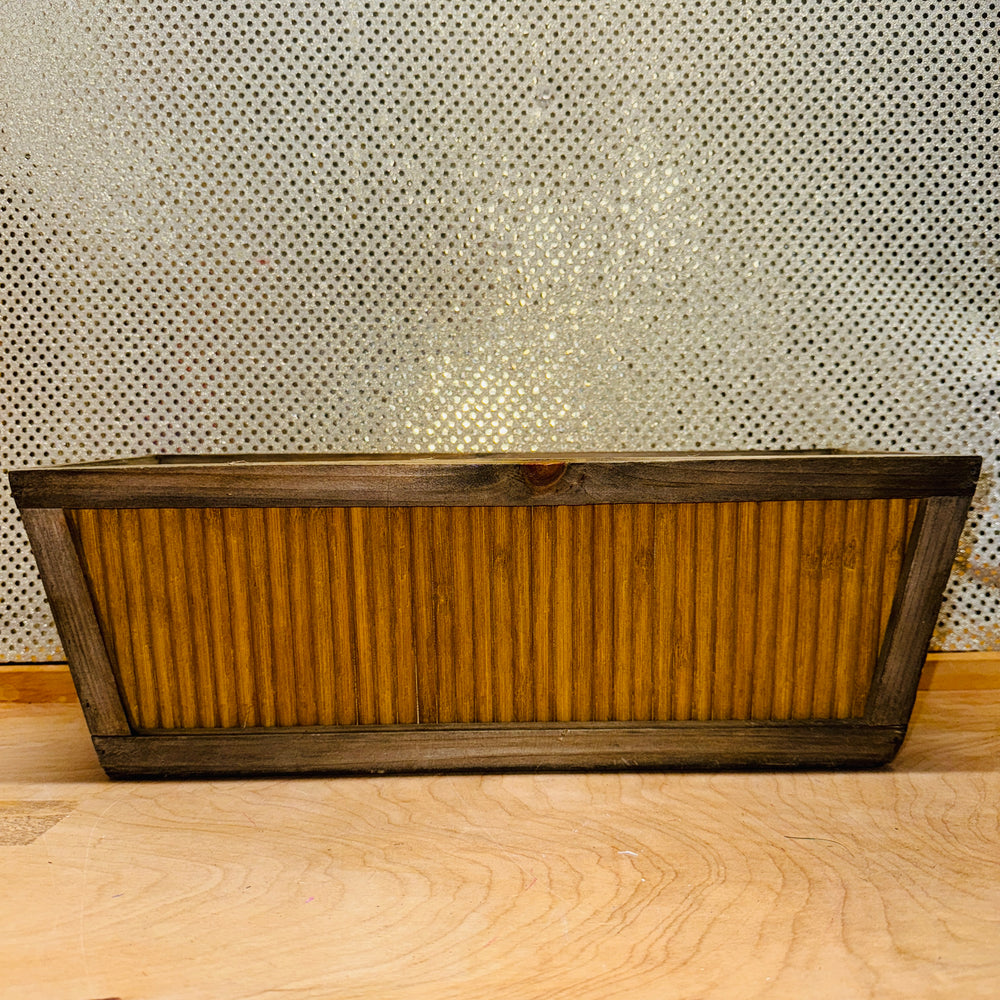 Wooden Rectangular Basket