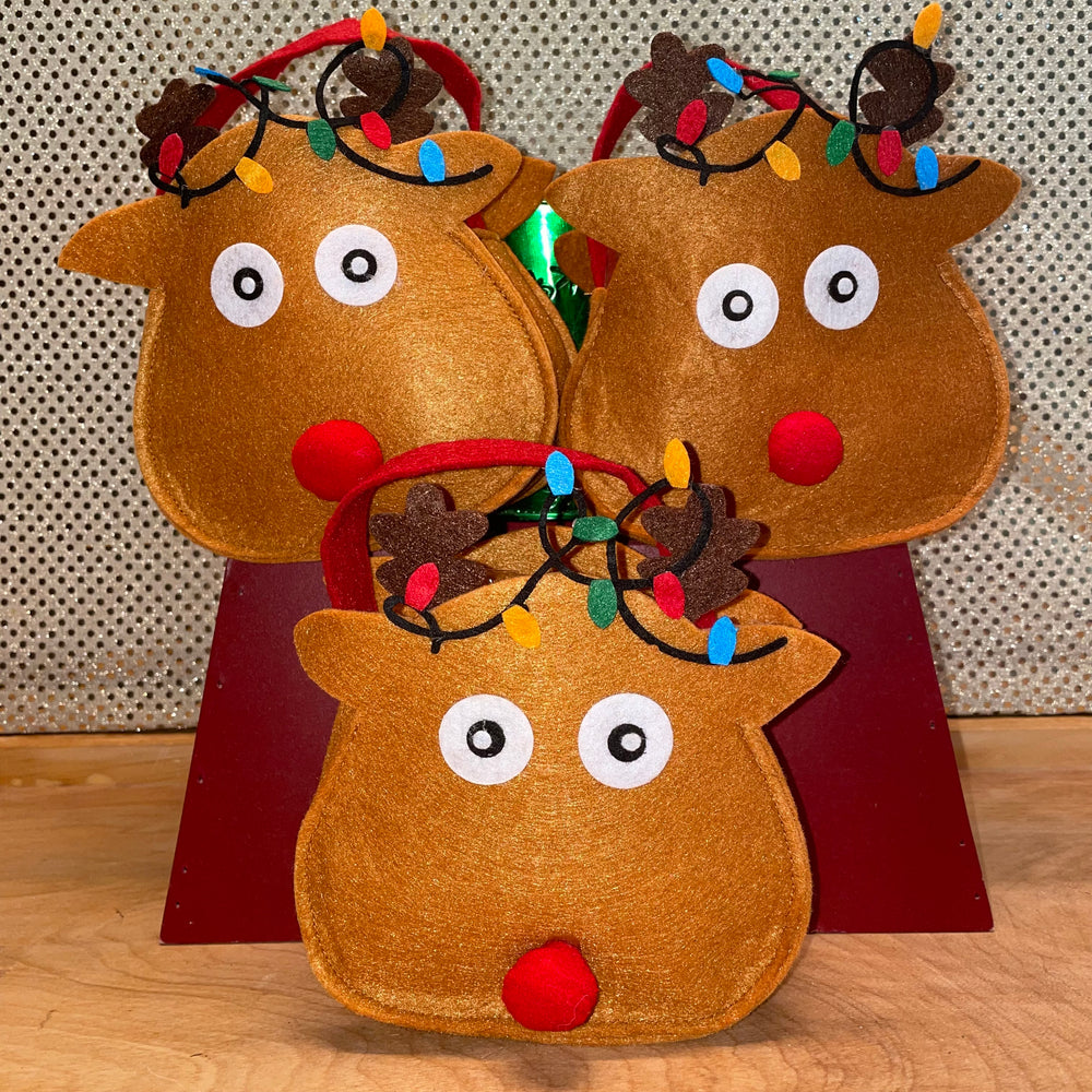 Felt Reindeer w/lights Tote