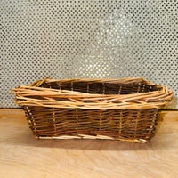 Woven Two-toned Rectangular Basket