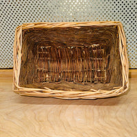 
              Woven Two-toned Rectangular Basket
            