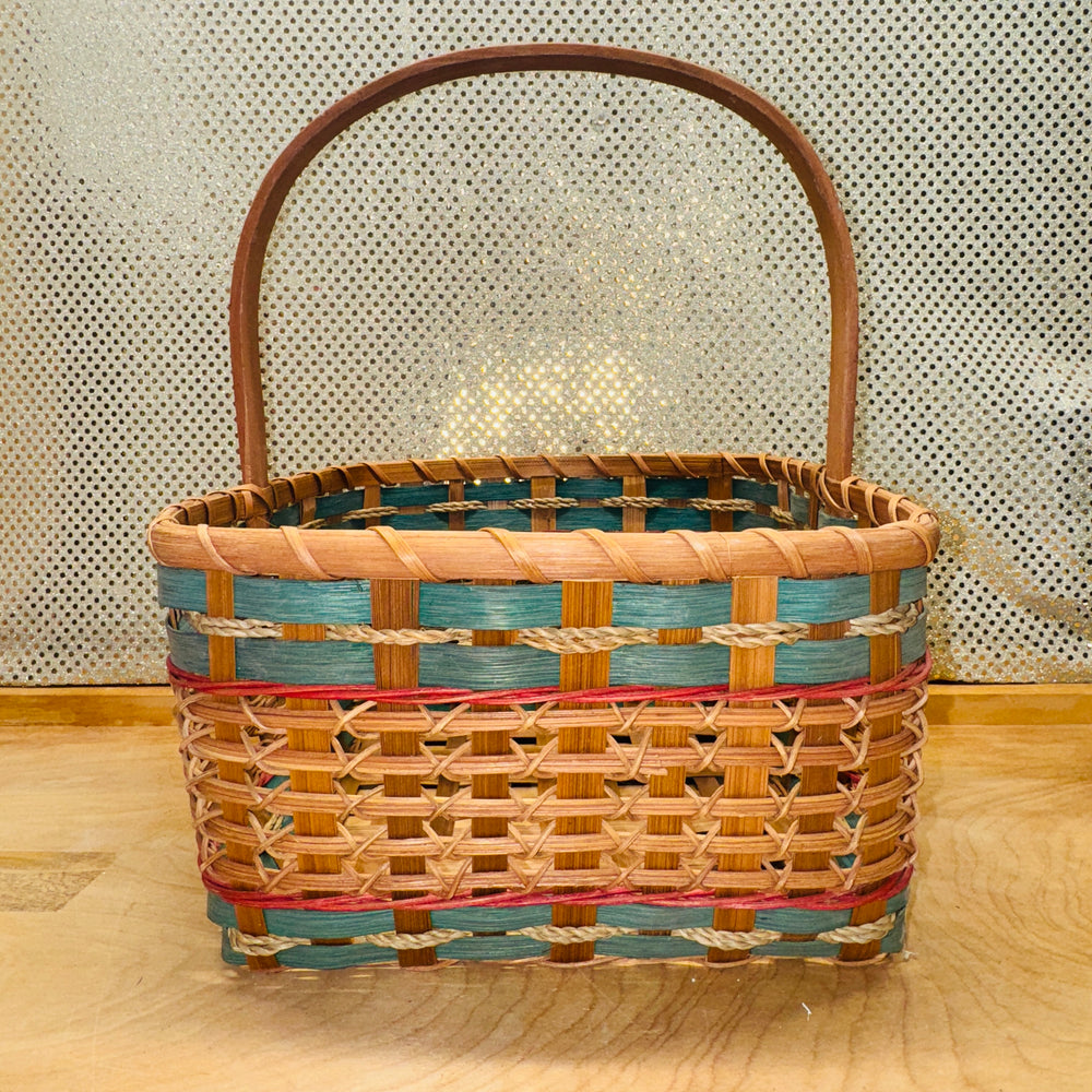 Southwest-themed Chipwood Weave Basket
