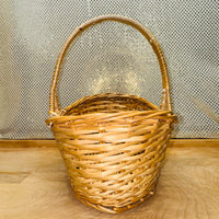 
              Natural Wicker Oval Handled Basket
            