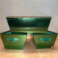 Green Metallic Market Tray