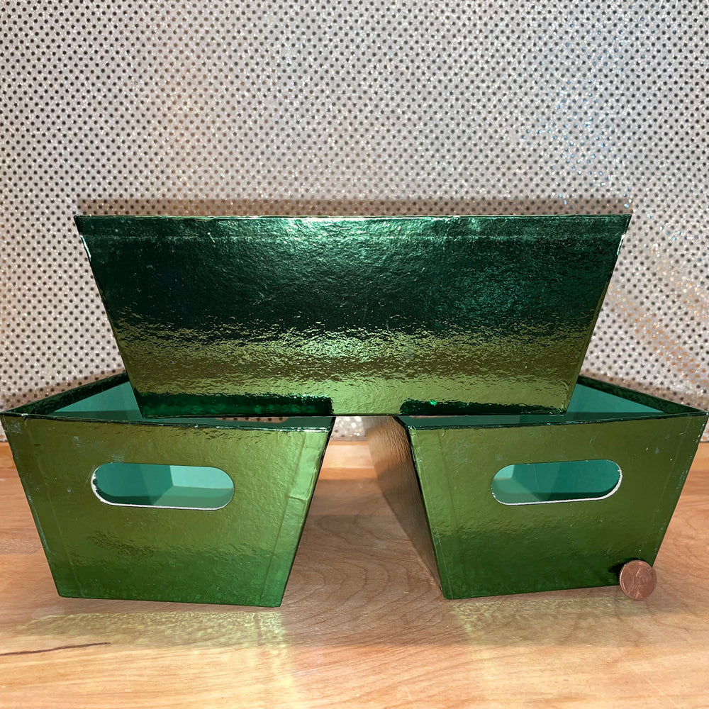 Green Metallic Market Tray