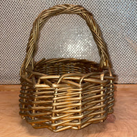
              Gold Painted Handled Basket
            
