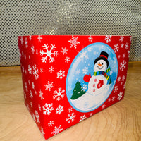 Snowman Snow Globe Basket Box - SMALL ONLY