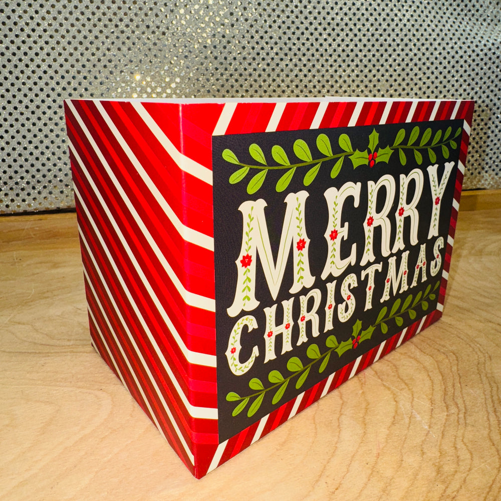 Merry Christmas Chalkboard Basket Box - SMALL ONLY